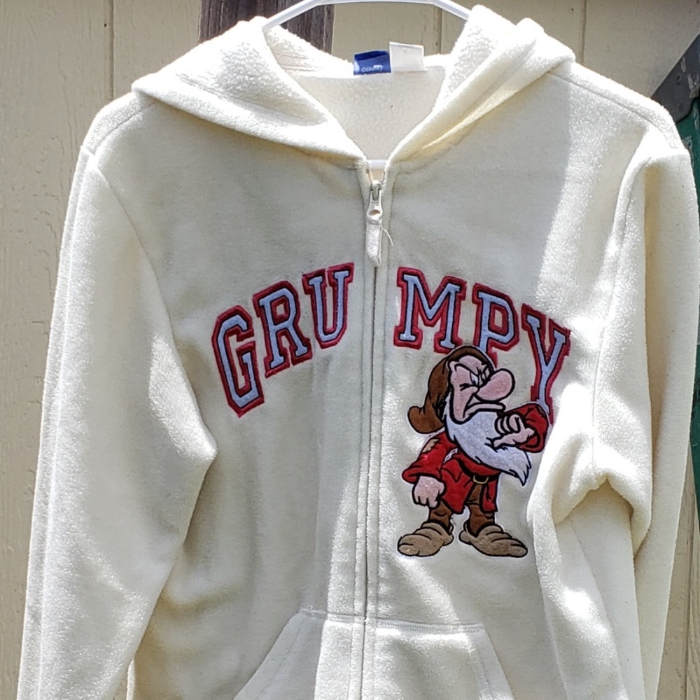 Disney's Grumpy Zip Up Sweater Womens M
